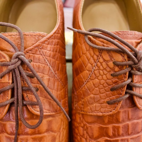 Mens Alligator Leather Dress Shoes
